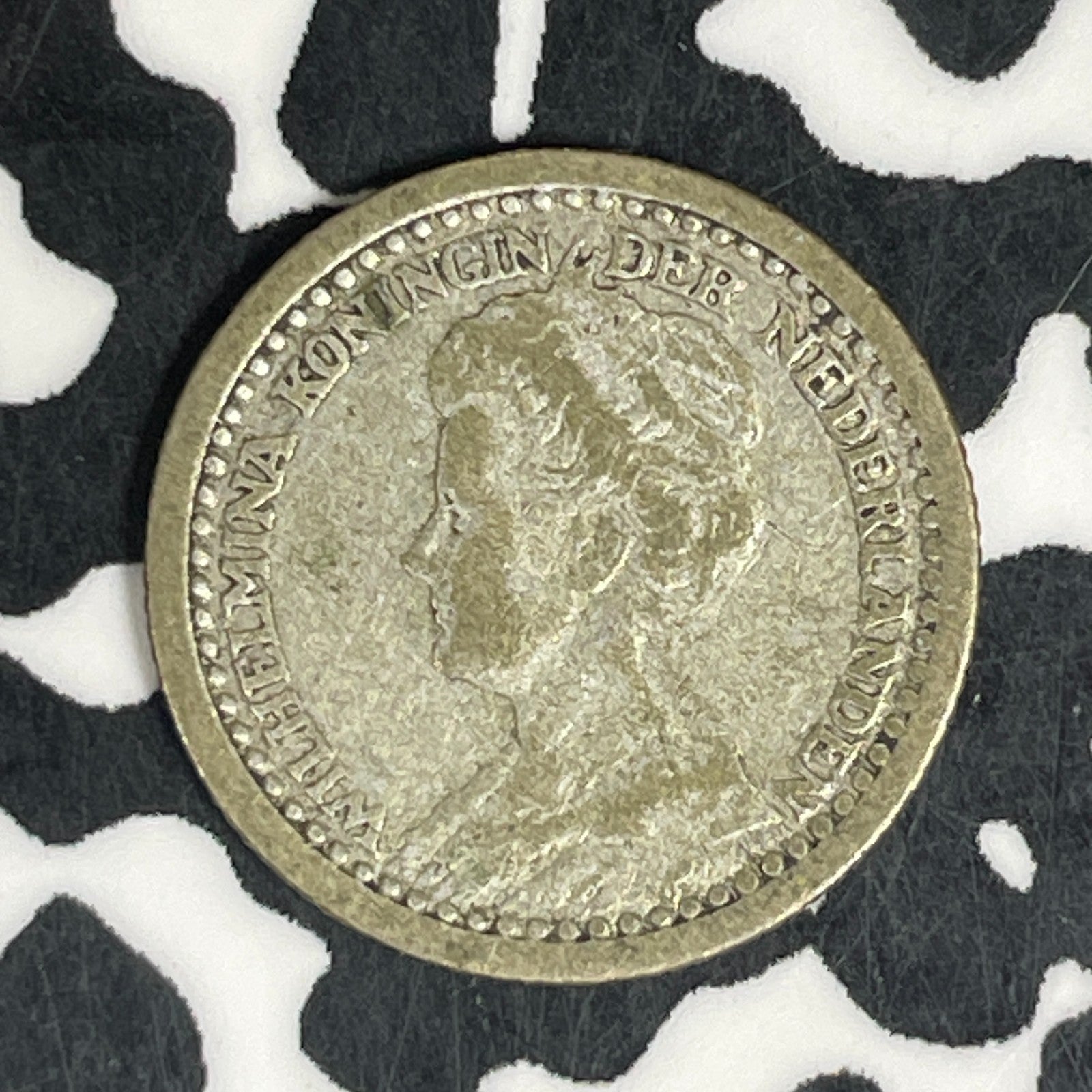 1919 Netherlands 10 Cents Lot#C5990 Silver!