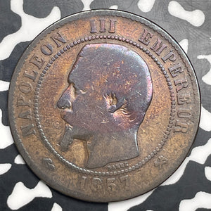 1857-B France 10 Centimes Lot#C0888 Better Date
