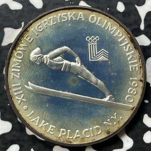 1980 Poland 200 Zlotych (10 Available) (1 Coin Only) Silver! Proof! Olympics