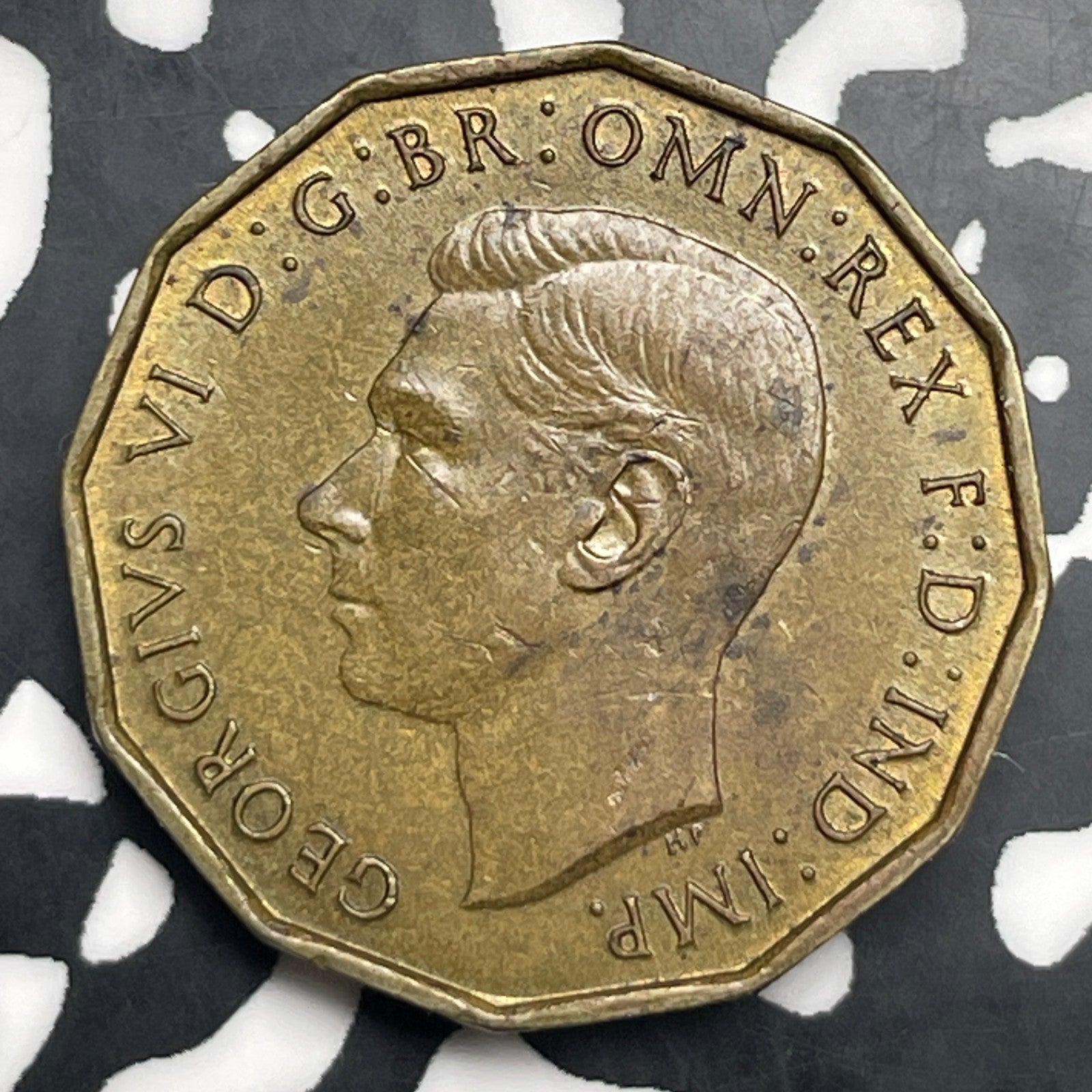 1937 Great Britain 3 Pence Threepence Lot#C0882 Nice!