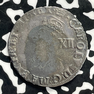 (1635-36) G.B. Charles I 1 Shilling Lot#JM9812 Silver! S-2791