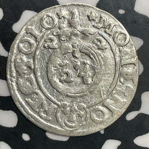 1622 Poland 1/24 Thaler Lot#E9690 Silver! Nice!