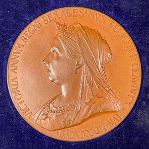 1897 G.B. Queen Victoria Diamond Jubilee Medal Lot#B2506 With Original Case