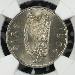 1964 Ireland 1 Florin NGC MS65 Lot#G019 Gem BU!