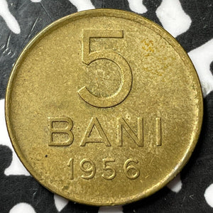 1956 Romania 5 Bani Lot#D8438 Nice!