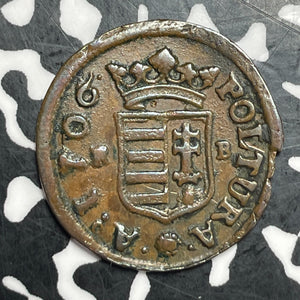 1706-KB Hungary 1 Poltura Lot#T6455 Nice!