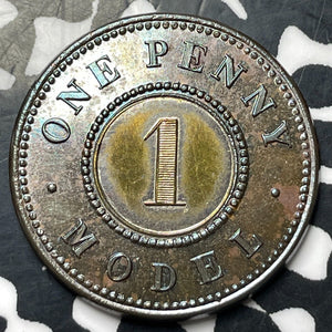 (1844) Great Britain Victoria 1 Model Penny Lot#JM8211 High Grade! Beautiful!