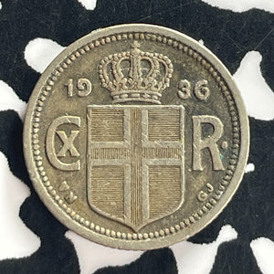 1936 Iceland 10 Aurar Lot#T7541