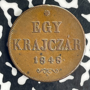 1848 Hungary 1 Krajczar Lot#T8468 Nice!