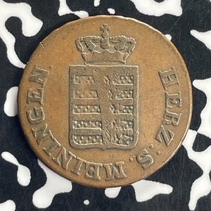 1829 Germany Saxe-Meiningen 1 Kreuzer Lot#T8605