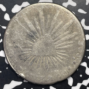 1863-Pi RO Mexico 8 Reales Lot#C0934 Large Silver Coin! Low Grade