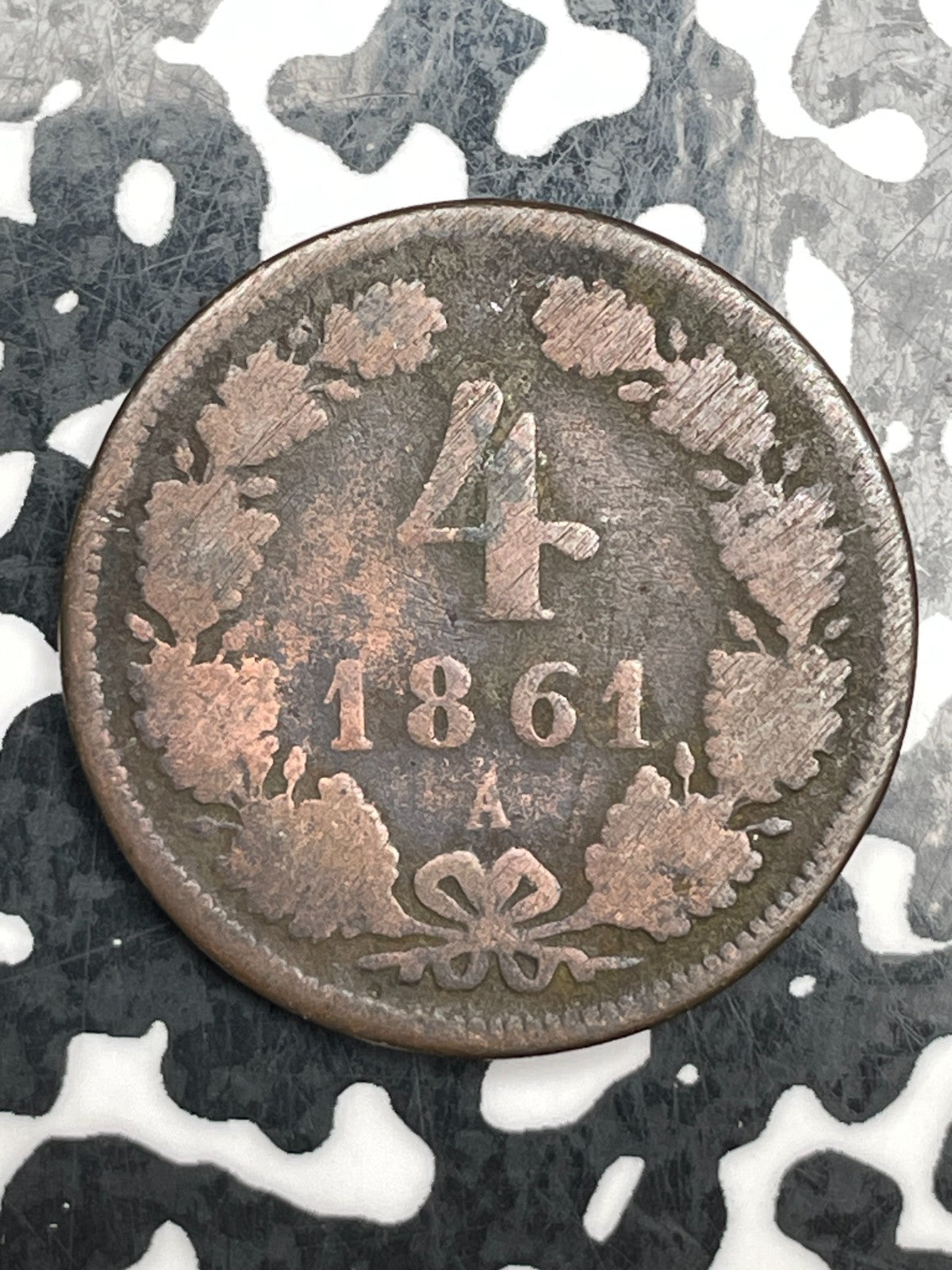 1861-A Austria 4 Kreuzer Lot#F6119