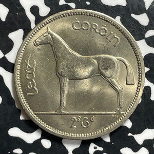 1964 Ireland 1/2 Crown Half Crown Lot#C0628 High Grade! Beautiful!