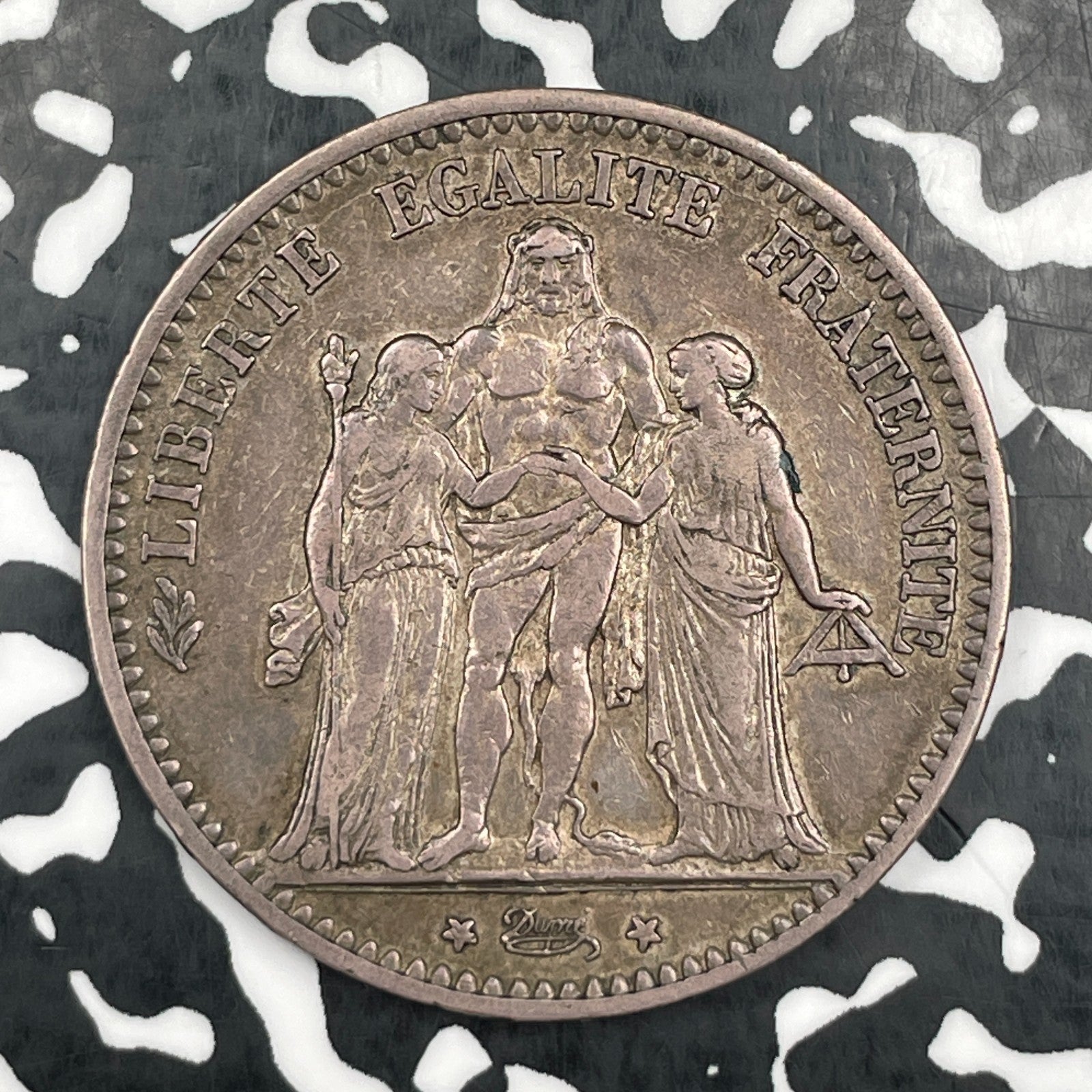 1874-A France 5 Francs Lot#JM2068 Large Silver!