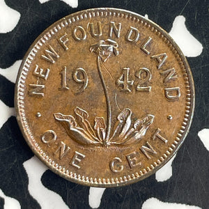 1942 Newfoundland Small Cent Lot#T8363 High Grade! Beautiful!