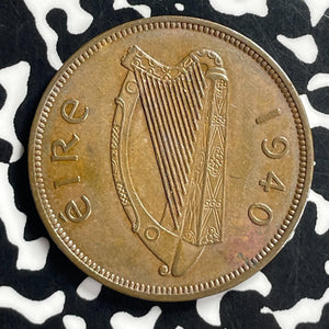 1940 Ireland 1 Penny Lot#T7138 High Grade! Beautiful!