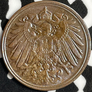 1899-J Germany 1 Pfennig Lot#D8818 High Grade! Beautiful!