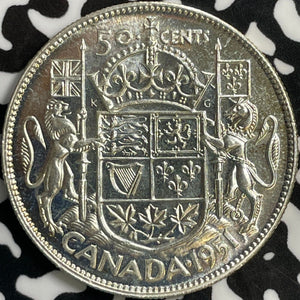 1951 Canada 50 Cents Lot#E0216 Silver! High Grade! Beautiful!