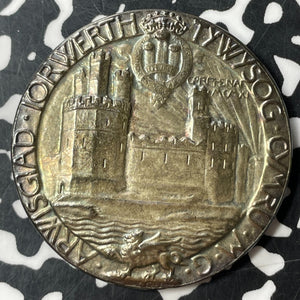 1911 G.B. Prince Edward Investiture Medal Lot#B2378 Silver! 35mm, BHM-4079
