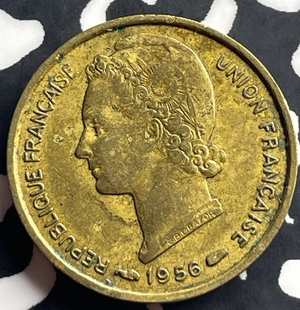 1956 Togo 5 Francs Lot#T8986