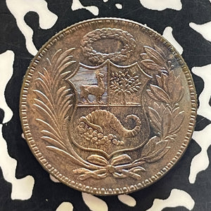 1942 Peru 1/2 Sol Half Sol Lot#T5834 High Grade! Beautiful Toning!