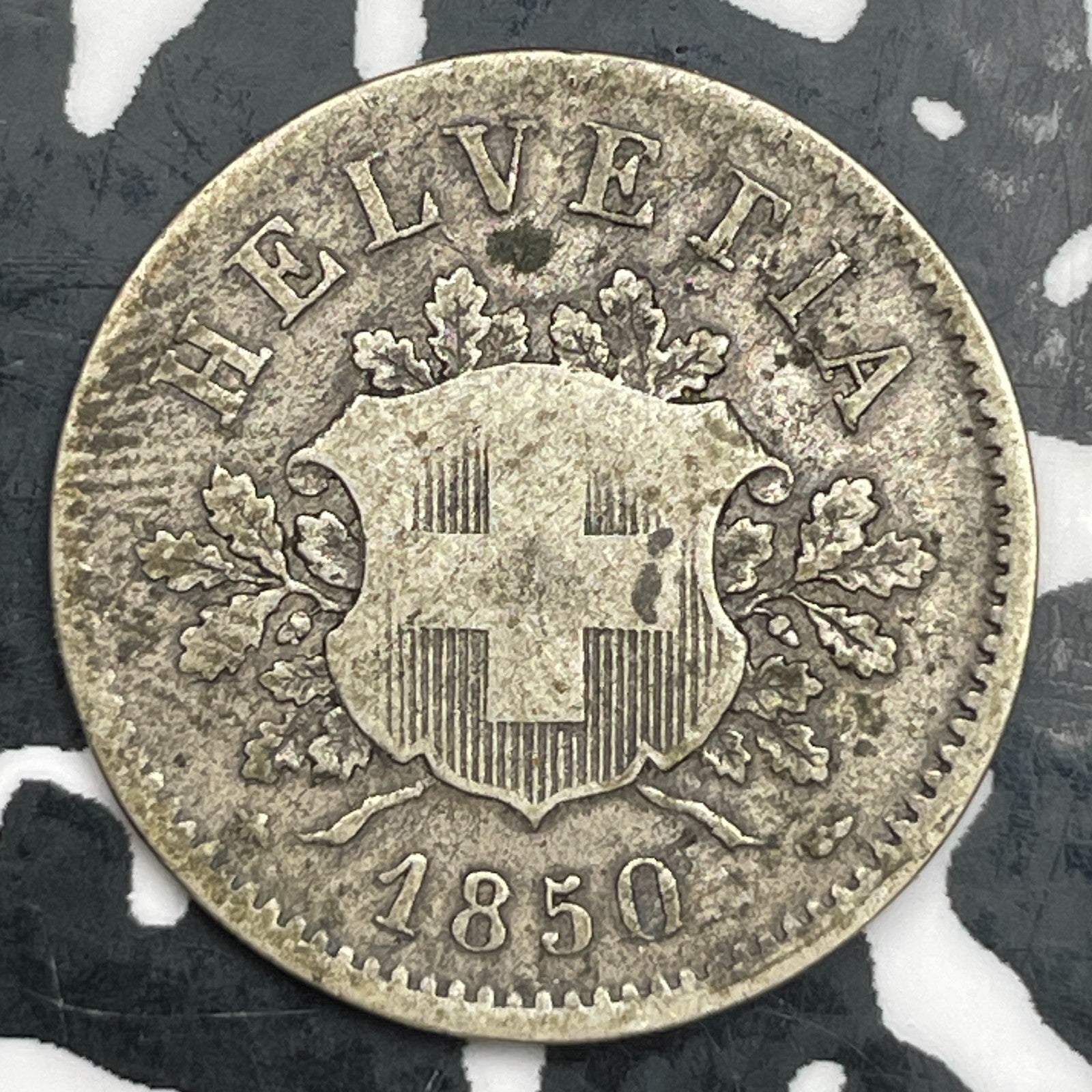 1850-B Switzerland 10 Rappen Lot#F7941