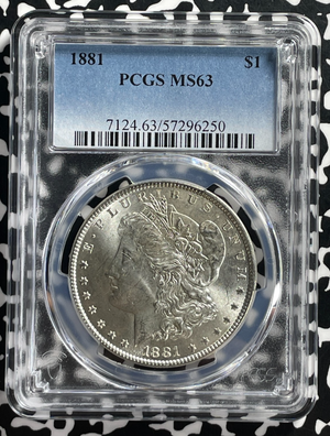 1881 U.S. $1 Morgan Dollar PCGS MS63 Lot#G566 Silver! Choice UNC!