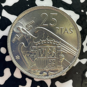 1957 (67) Spain 25 Pesetas Lot#T3014 High Grade! Beautiful!