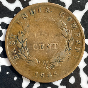 1845 Straits Settlements 1 Cent Lot#E3676