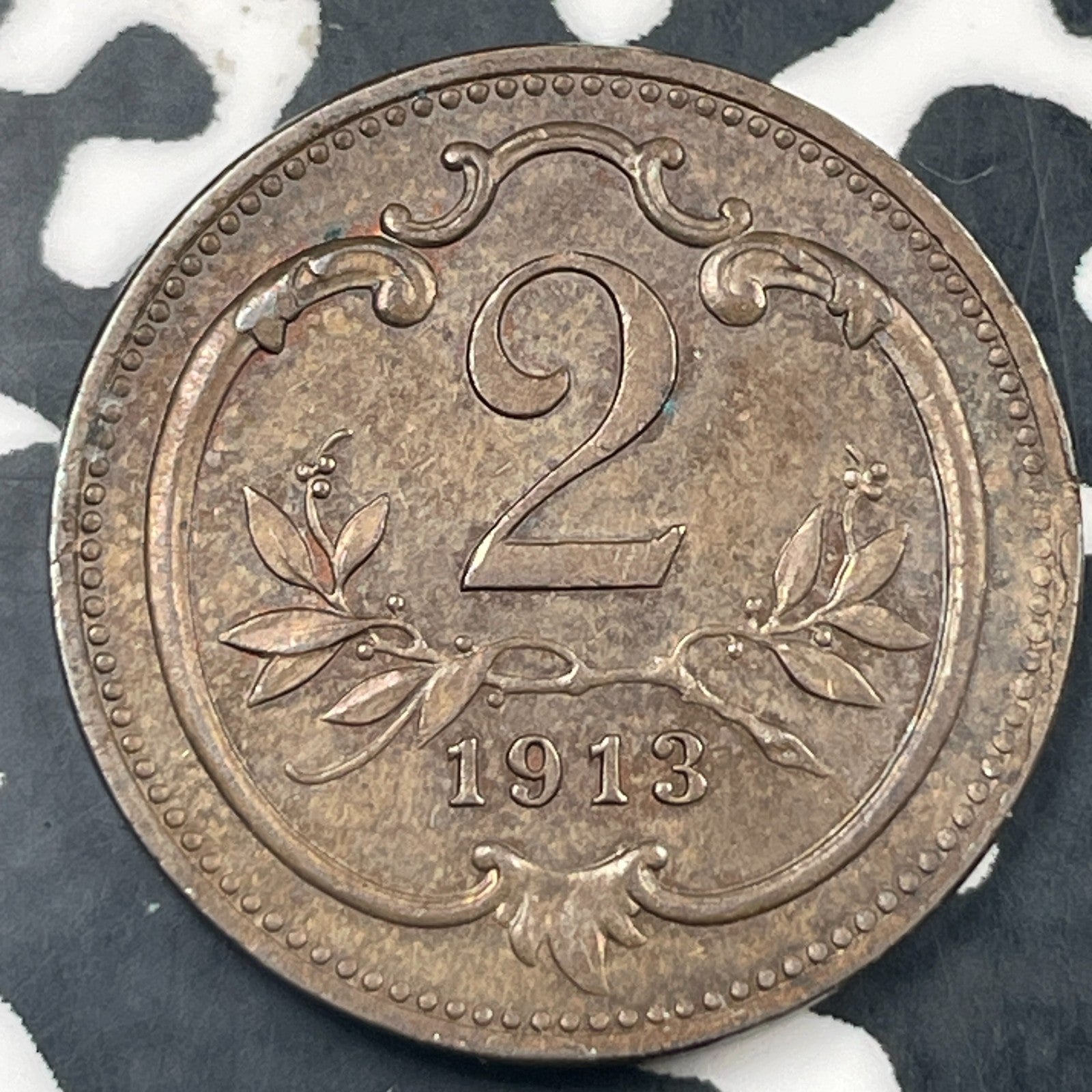 1913 Austria 2 Heller Lot#N3778