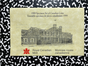1999 Canada 7x Coin Specimen Set Lot#B2724 With Case & C.O.A.
