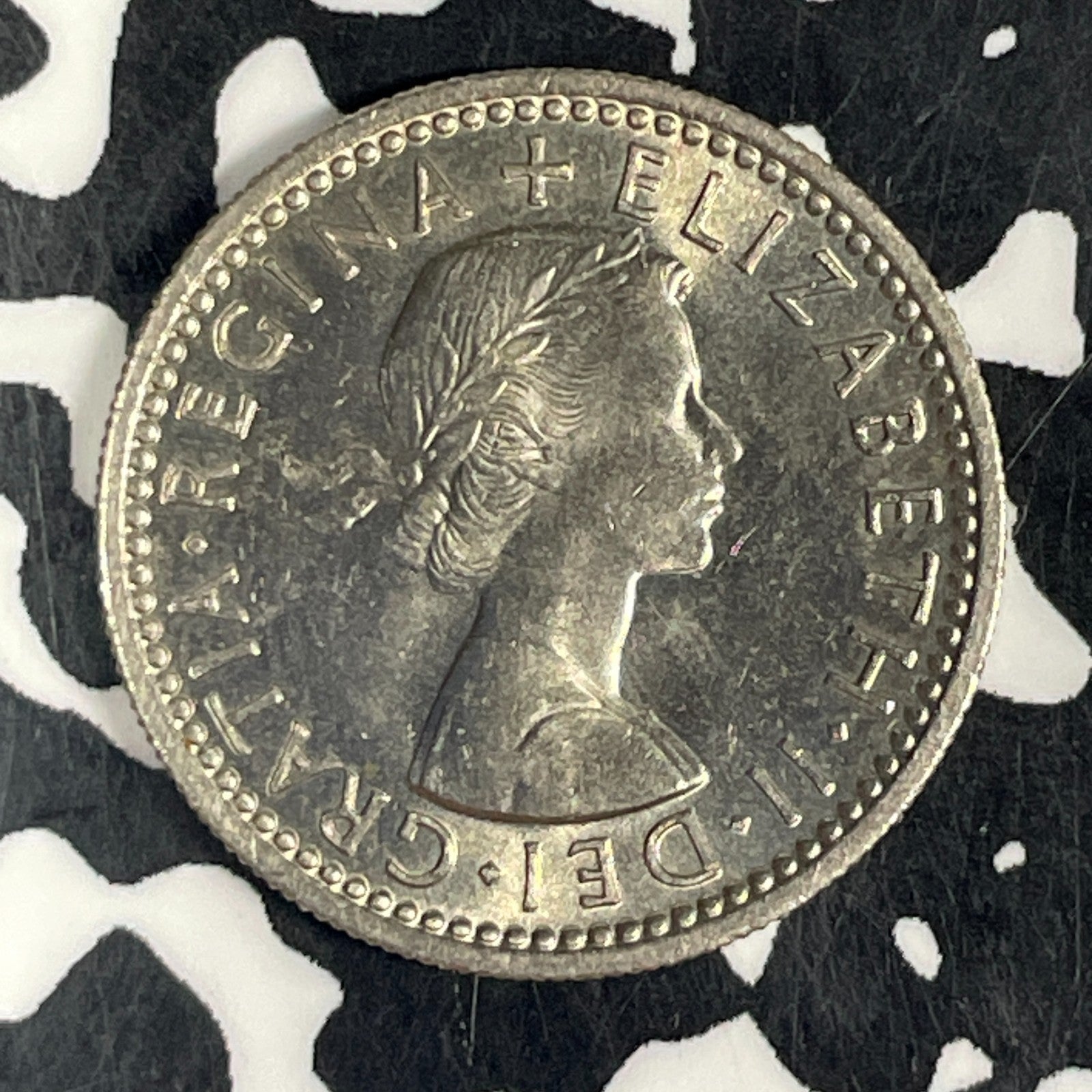 1957 Great Britain 6 Pence Sixpence Lot#C6494 High Grade! Beautiful!