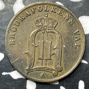 1882 Sweden 1 Ore Lot#T3855