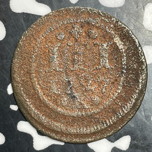 1727-R Germany Rostock 3 Pfennig Lot#T2574 Corrosion