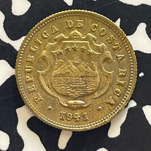 1941 Costa Rica 10 Centavos Lot#T5817 High Grade! Beautiful!