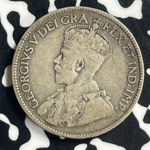 1917-C Newfoundland 25 Cents Lot#T6910 Silver!