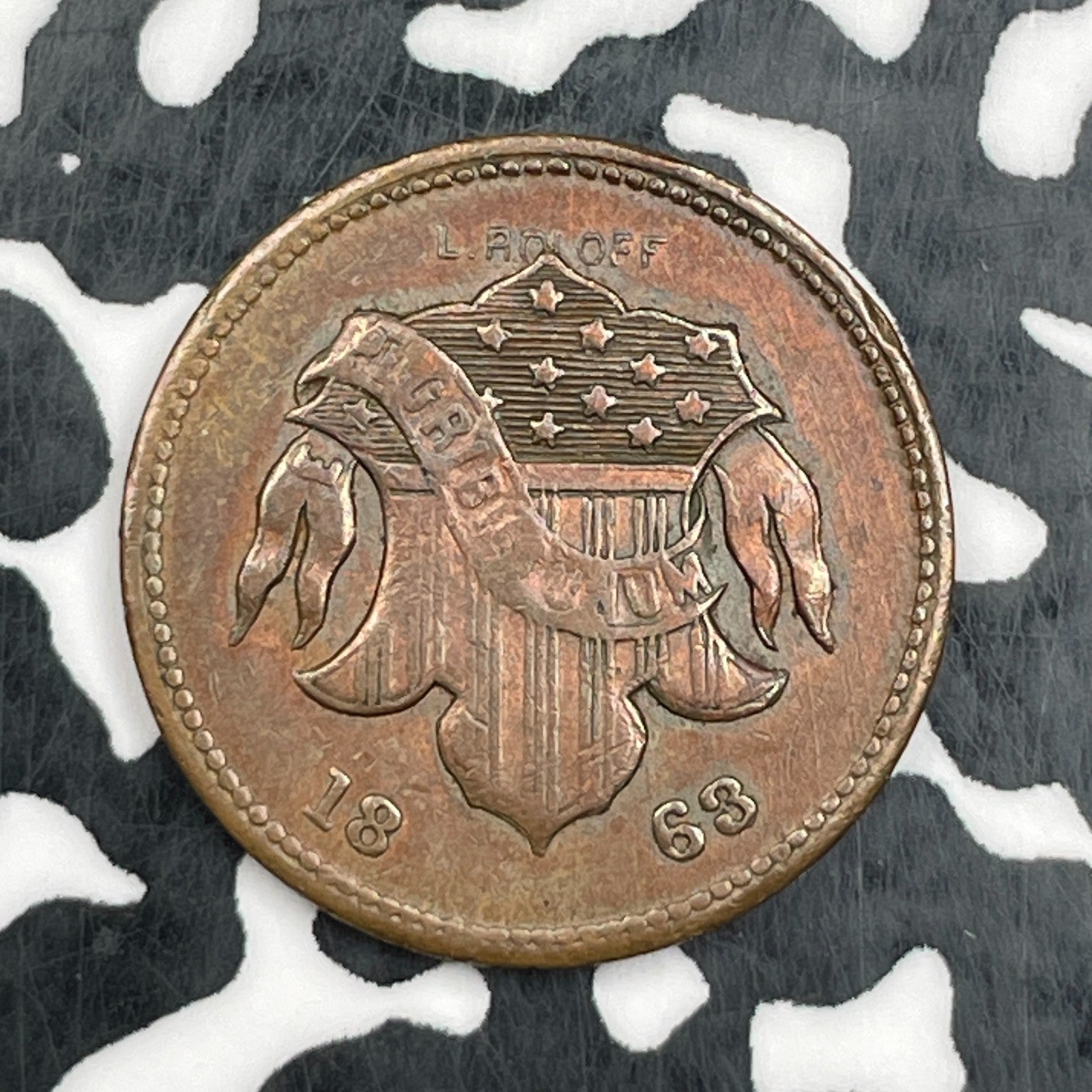 1863 U.S. NY Staudinger's Civil War Token Lot#N2282