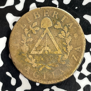 AN 9 (1801) Italy Piedmont 2 Soldi Lot#C1127 Scarce!