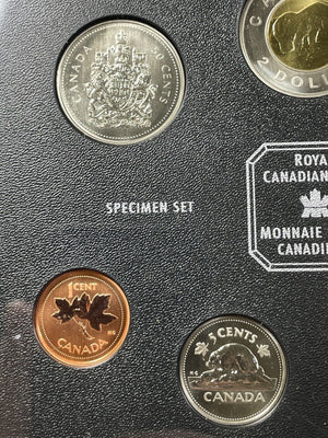 2002 Canada 7x Coin Specimen Set Lot#B2206 With Case & C.O.A.