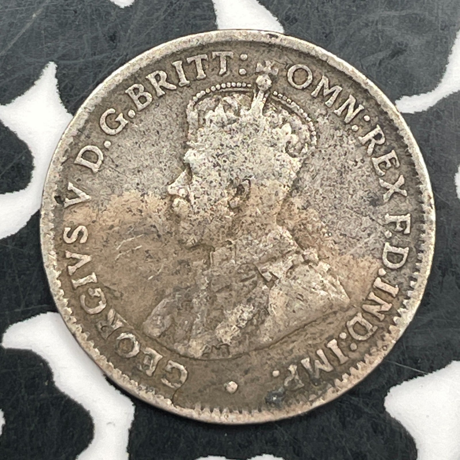 1918-M Australia 3 Pence Threepence Lot#F5421 Silver!