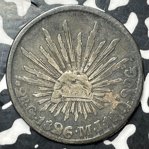 1826-Go MJ Mexico 2 Reales Lot#E7242 Silver!