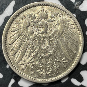1906-D Germany 1 Mark Lot#D7939 Silver!