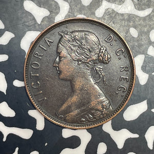1876-H Newfoundland Large Cent Lot#T6397 Nice!