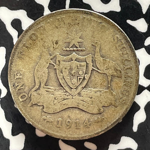 1914 Australia 1 Florin Lot#T5122 Silver!