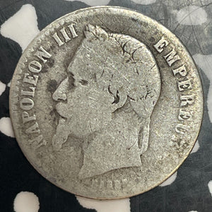 1866-A France 50 Centimes Lot#T3273 Silver!