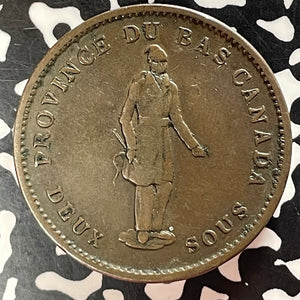 1837 Lower Canada Bank of Montreal Penny Token Lot#T4777