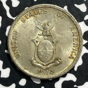 1944-S U.S. Philippines 50 Centavos Lot#C0703 Silver! High Grade! Beautiful!