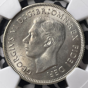 1951 Australia Golden Jubilee 1 Florin NGC MS64 Lot#MK106 Silver! Choice UNC!