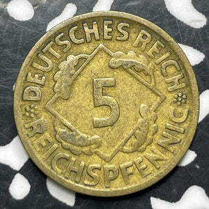 1925-D Germany 5 Pfennig (12 Available) (1 Coin Only)