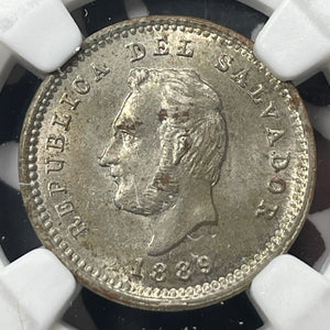 1889-H El Salvador 1 Centavo NGC MS63 Lot#G8880 Choice UNC!